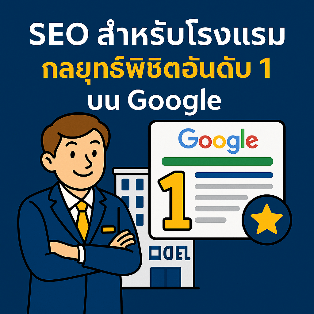 SEO สำหรับโรงแรม กลยุทธ์พิชิตอันดับ 1 บน Google